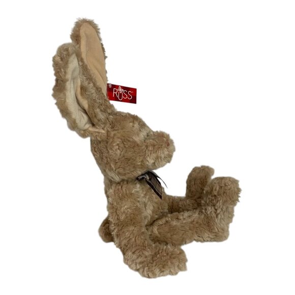 Russ Berrie Brody Sitting Bunny Rabbit Easter Plush Stuffed Animal Wired Ears - Picture 2 of 6